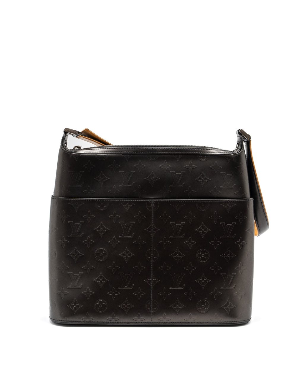 AAA Replica Louis Vuitton LV MESSENGER SHOULDER BAG LEATHER DARK GREY SHW