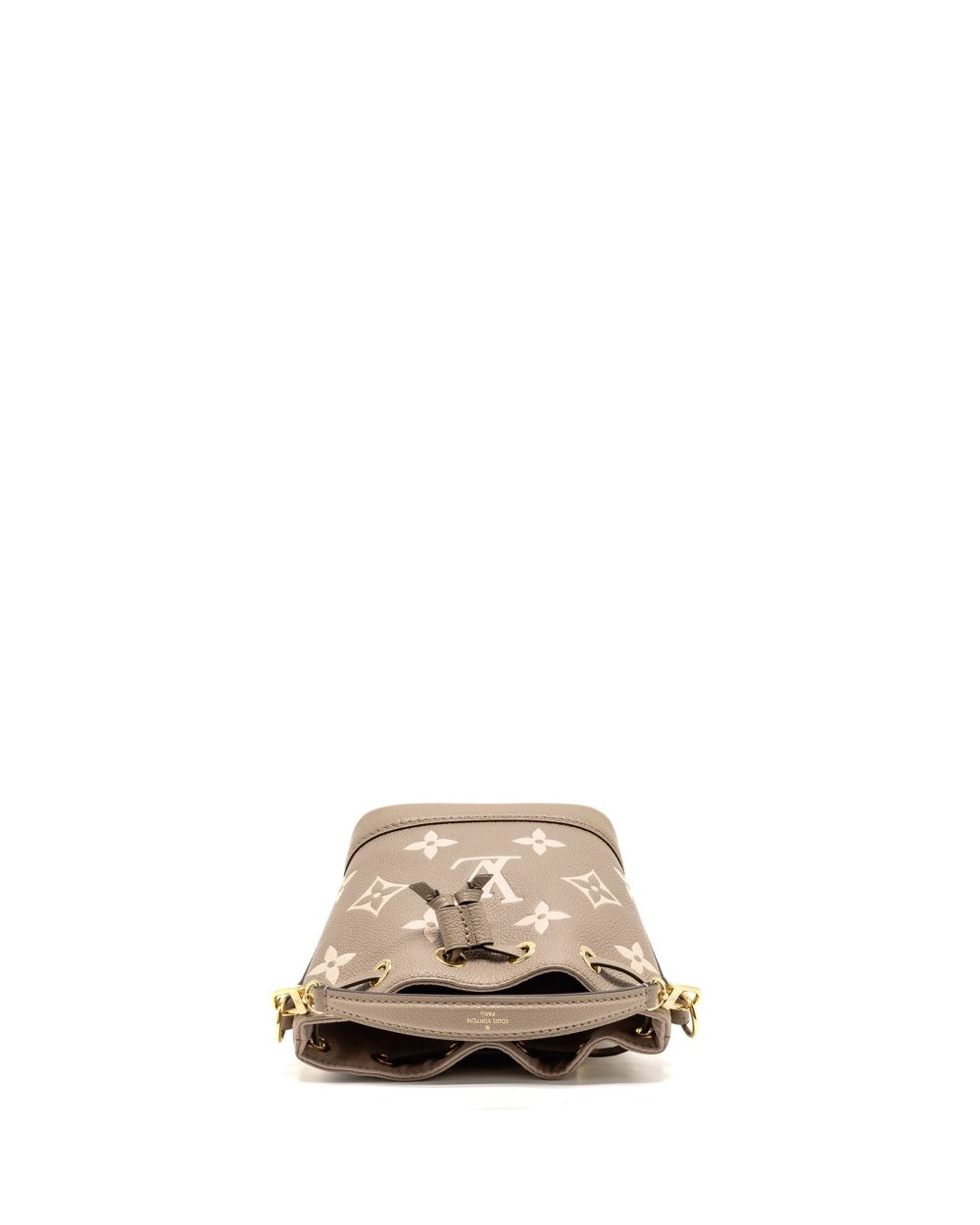 AAA Replica Louis Vuitton LV NANO NOE MONOGRAM EMPREINTE CALFSKIN LEATHER GREY GHW