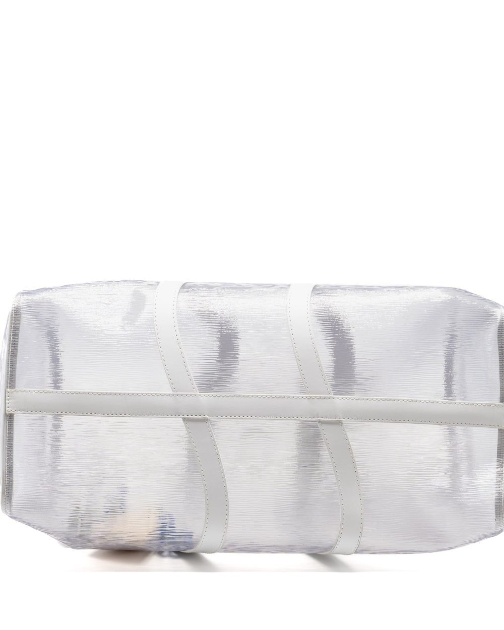 AAA Replica Louis Vuitton LV WAVY KEEPALL 50 EPI PLAGE WHITE