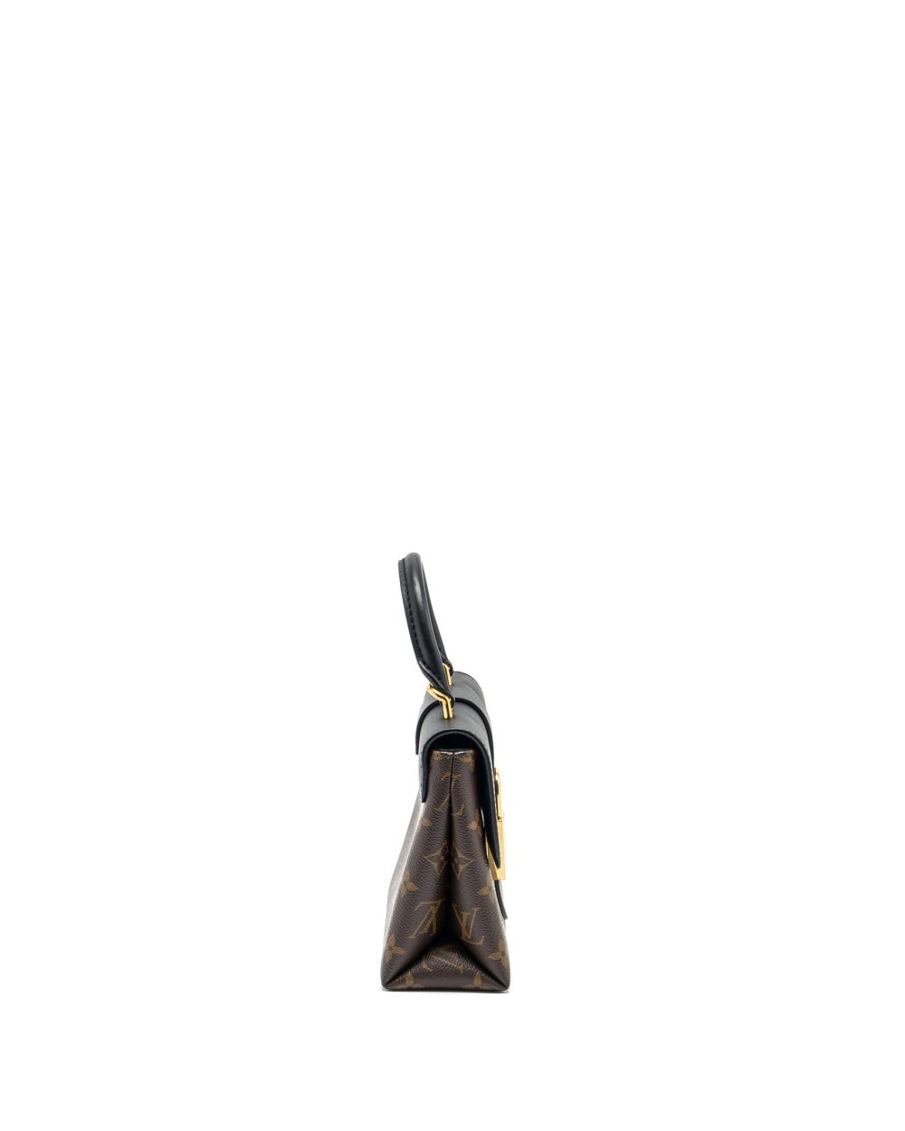 AAA Replica Louis Vuitton LV LOCKY BB MONOGRAM CANVAS/LEATHER BLACK GHW