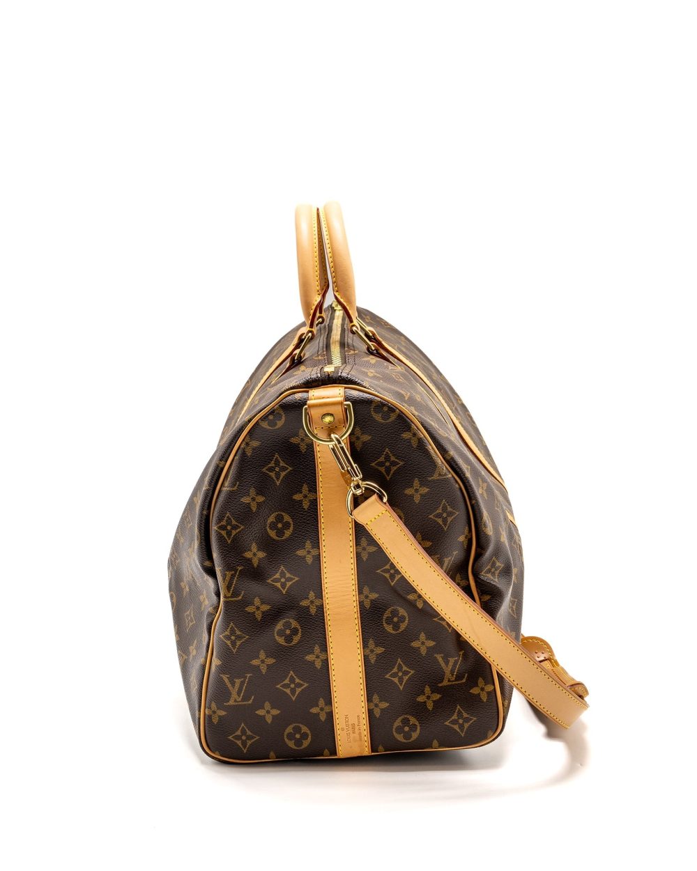 AAA Replica Louis Vuitton LV KEEPALL 50 BANDOULIRE MONOGRAM CANVAS GHW