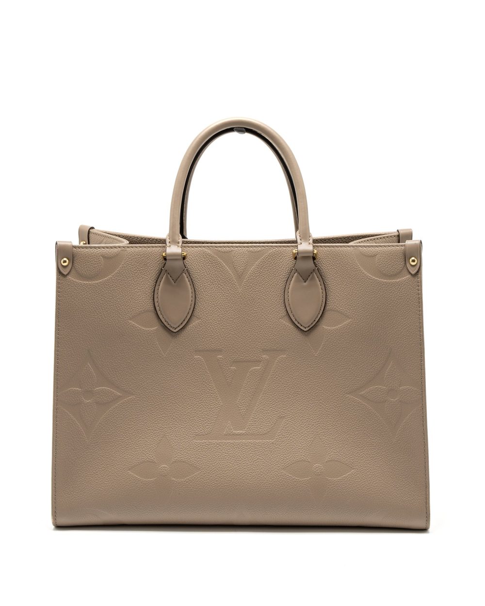 AAA Replica Louis Vuitton LV ON THE GO MM MONOGRAM EMPREINTE TOURTERELLE GHW