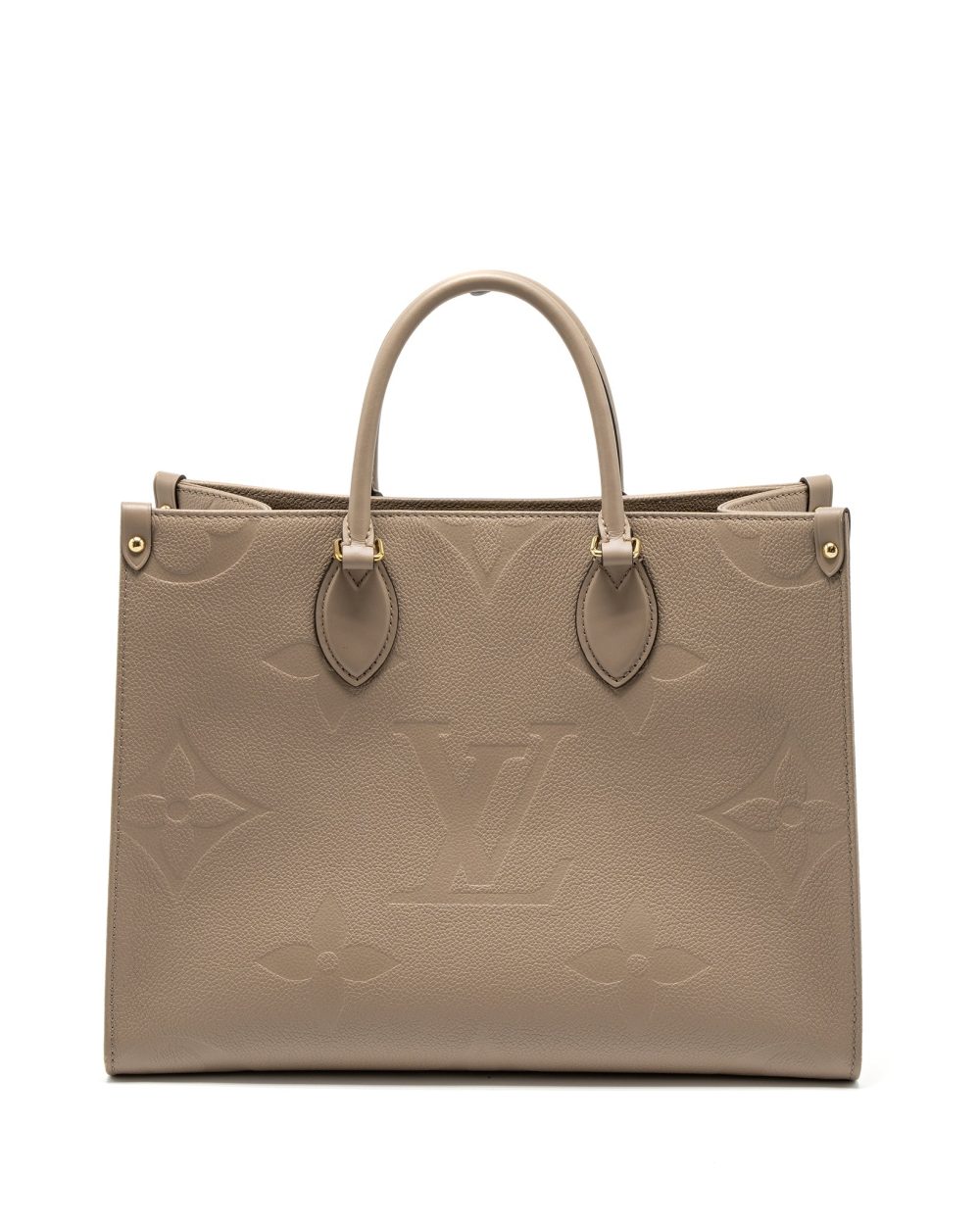 AAA Replica Louis Vuitton LV ON THE GO MM MONOGRAM EMPREINTE TOURTERELLE GHW