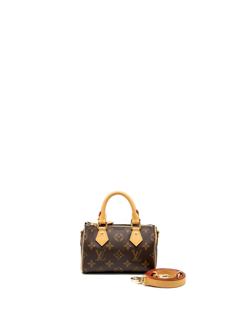 AAA Replica Louis Vuitton LV NANO SPEEDY MONOGRAM CANVAS GHW (NEW VERSION)