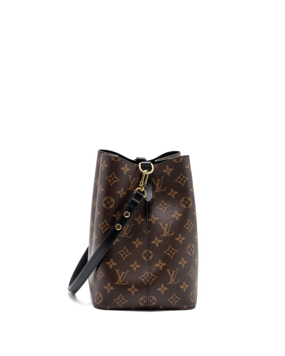 AAA Replica Louis Vuitton LV NEONOE MONOGRAM CANVAS BLACK GHW (NEW VERSION)