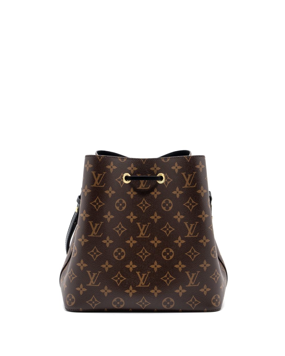 AAA Replica Louis Vuitton LV NEONOE MONOGRAM CANVAS BLACK GHW (NEW VERSION)
