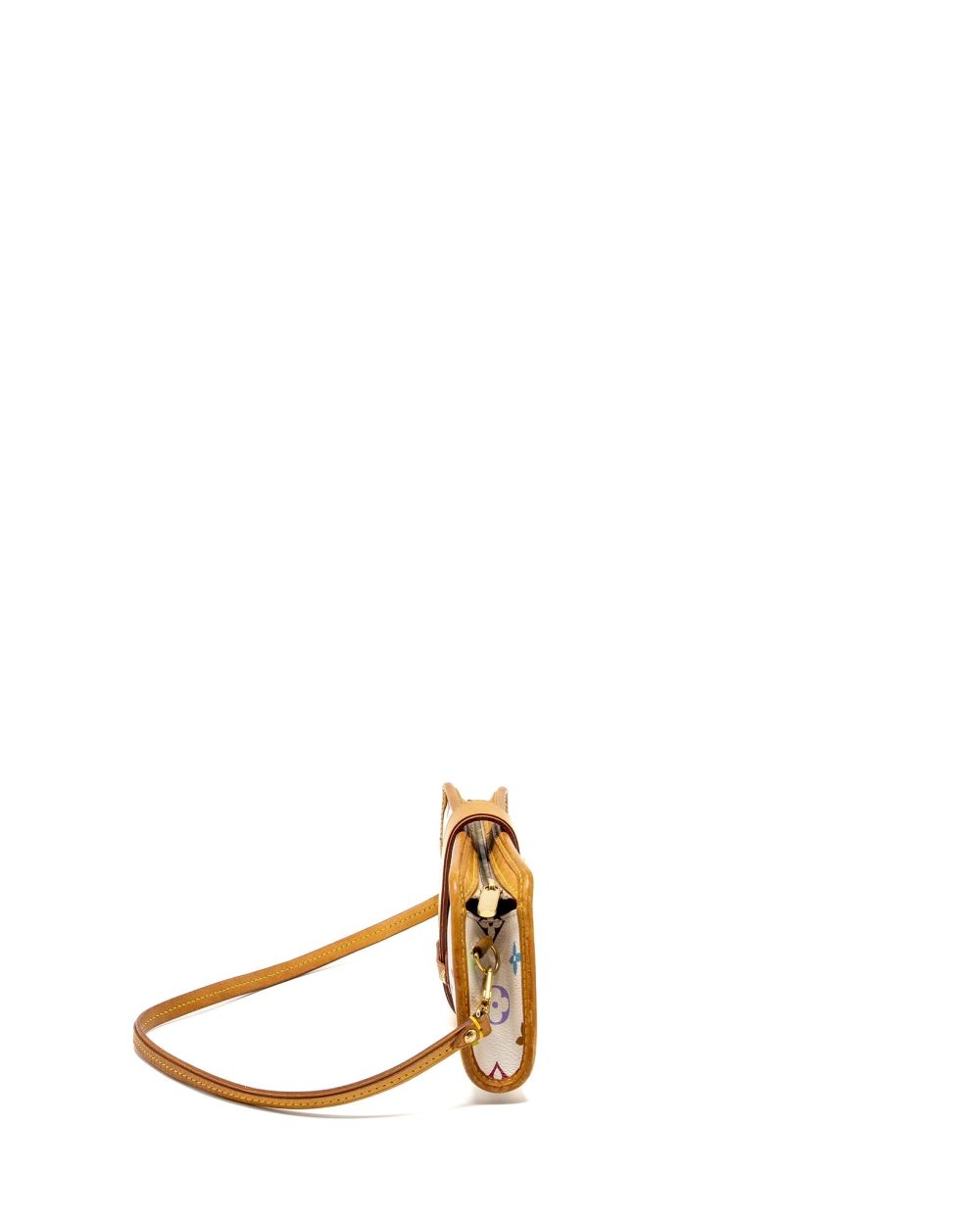 AAA Replica Louis Vuitton LV VINTAGE SHIRLEY CLUTCH MULTICOLOUR MONOGRAM CANVAS WHITE GHW