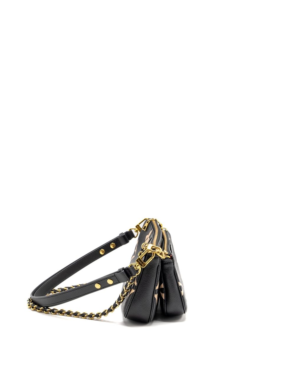 AAA Replica Louis Vuitton LV MULTI POCHETTE ACCESSORIES BICOLOUR MONOGRAM EMPREINTE GHW