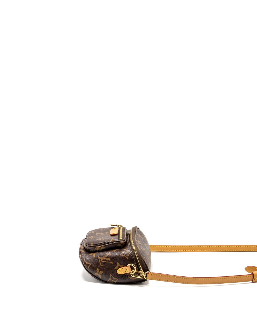 AAA Replica Louis Vuitton LV MINI BUMBAG MONOGRAM CANVAS GHW