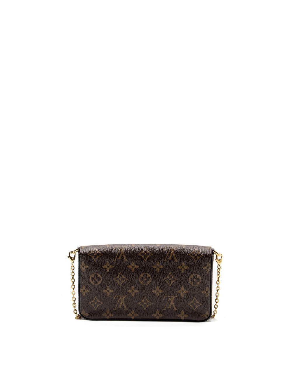 AAA Replica Louis Vuitton LV FELICIE POCHETTE MONOGRAM CANVAS / RED GHW