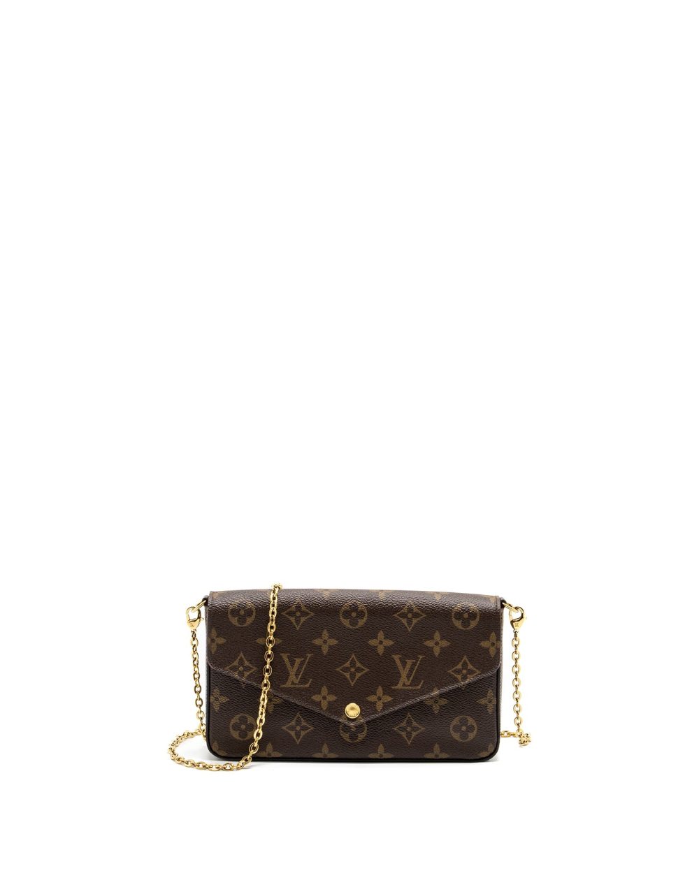 AAA Replica Louis Vuitton LV FELICIE POCHETTE MONOGRAM CANVAS / RED GHW