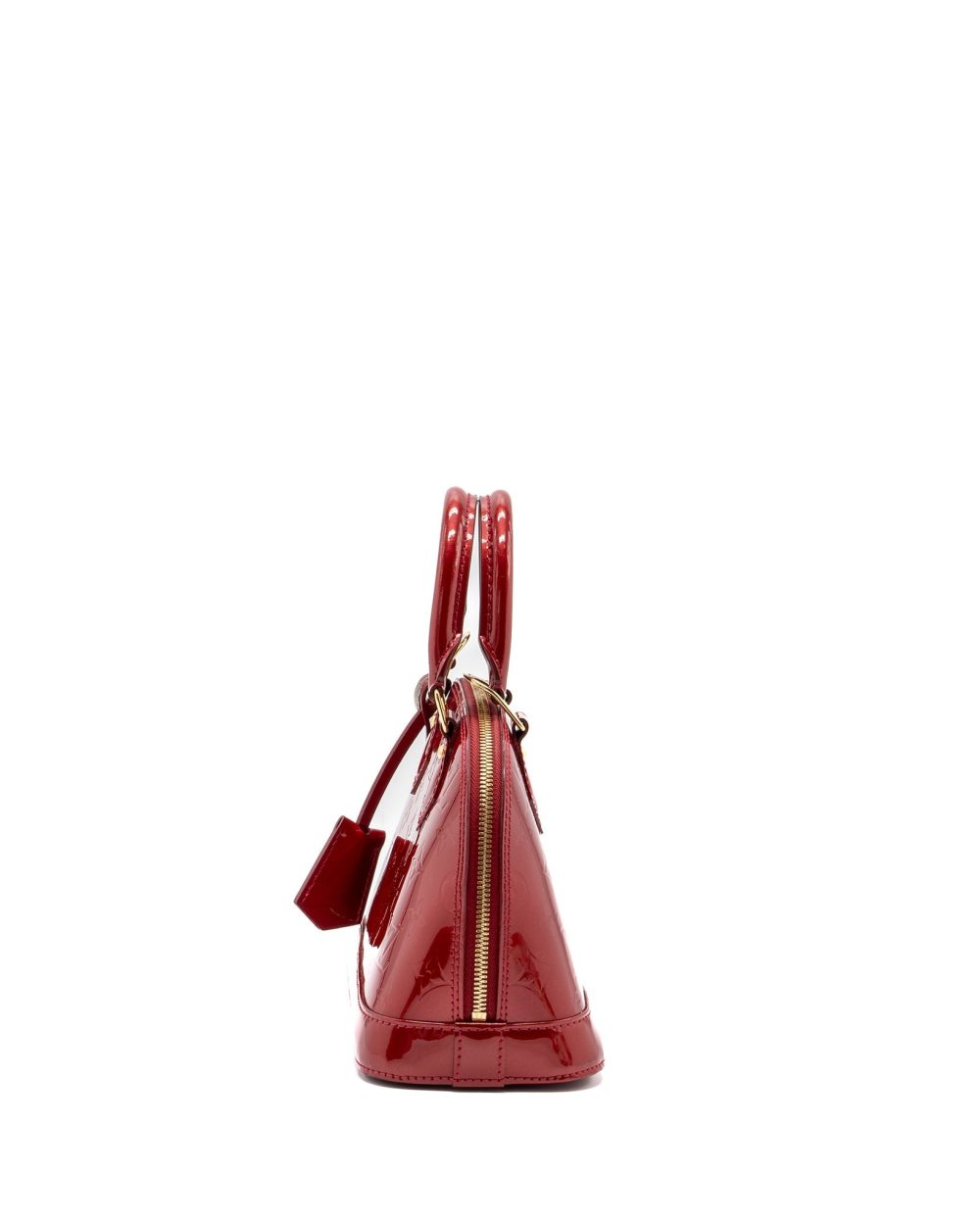 AAA Replica Louis Vuitton LV ALMA BB PATENT RED GHW