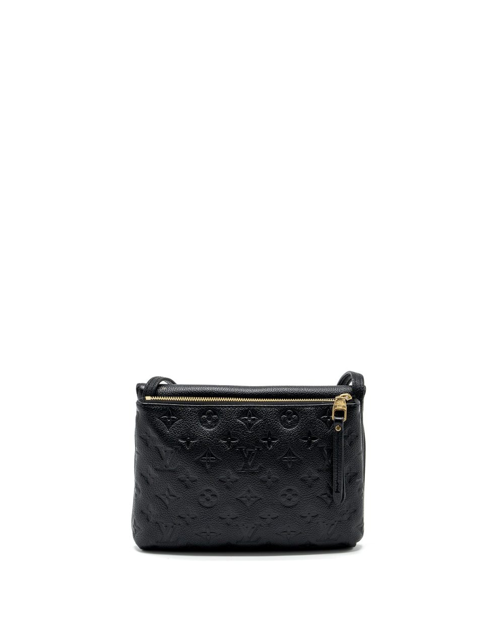 AAA Replica Louis Vuitton LV ENVELOP POCHETTE MONOGRAM EMPREINTE BLACK GHW