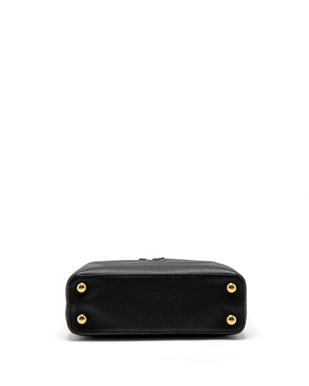 AAA Replica Louis Vuitton LV CAPUCINES BB TAURILLON BLACK GHW
