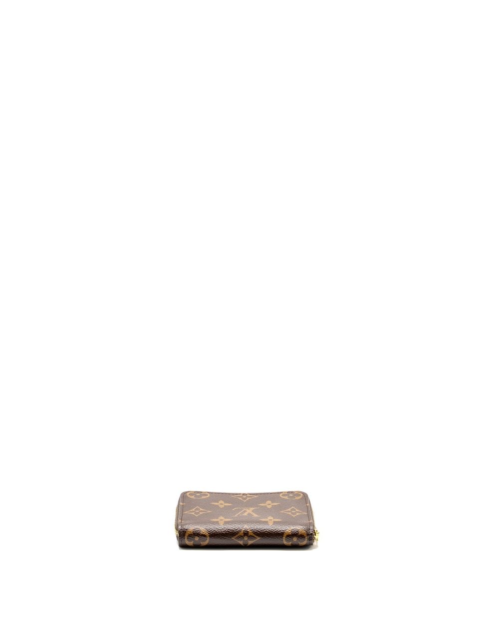 AAA Replica Louis Vuitton LV ZIPPER COIN PURSE MONOGRAM CANVAS BROWN GHW