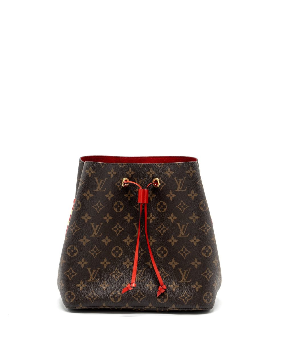 AAA Replica Louis Vuitton LV NEONOE MONOGRAM CANVAS / RED GHW
