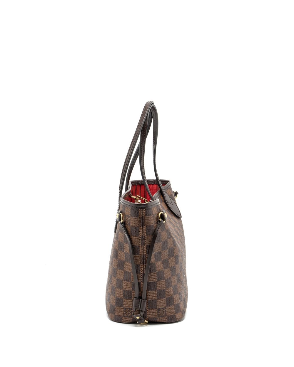 AAA Replica Louis Vuitton LV NEVERFULL PM DAMIER EBENE CANVAS GHW