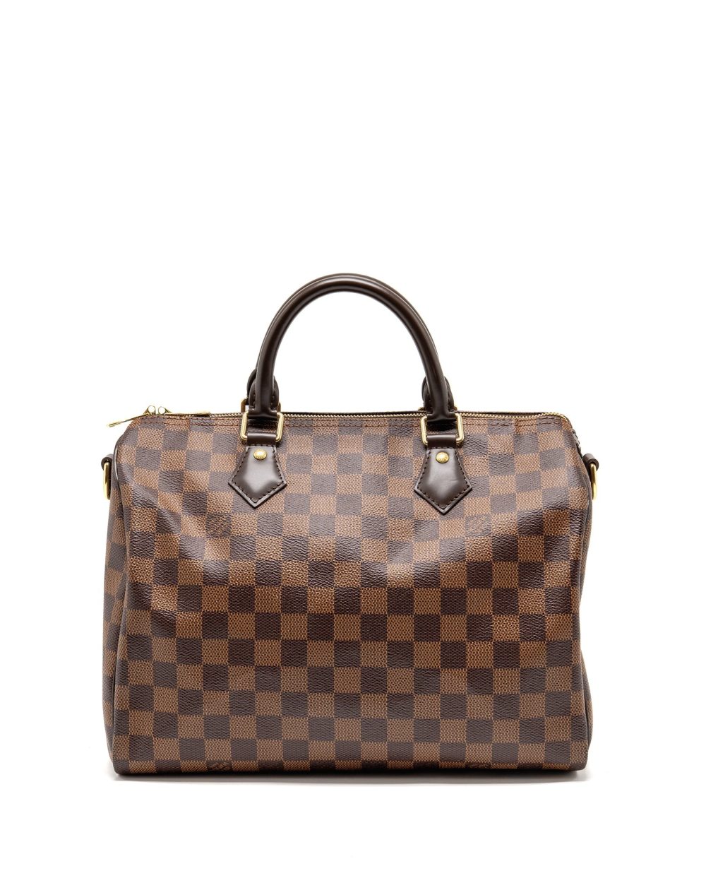 AAA Replica Louis Vuitton LV SPEEDY BANDOULIERE 30 DAMIER EBENE CANVAS GHW