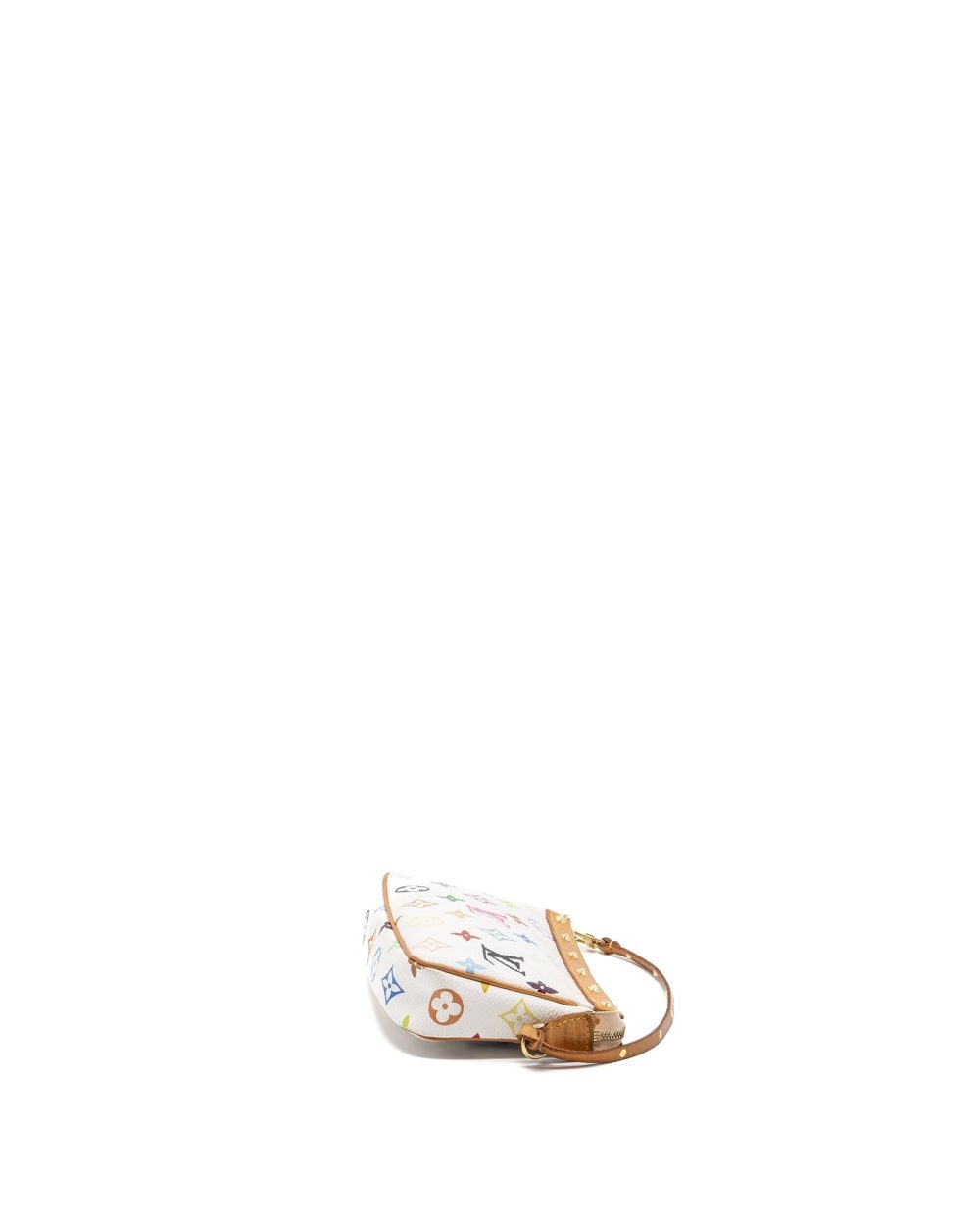 AAA Replica Louis Vuitton LV VINTAGE POCHETTE ACCESSORIES MULTICOLOUR MONOGRAM CANVAS WHITE GHW