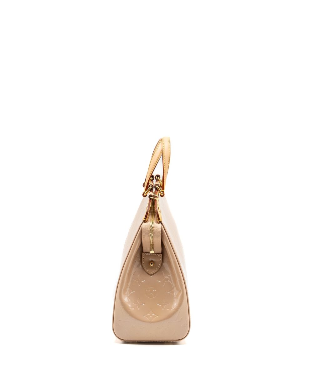 AAA Replica Louis Vuitton LV BREA MM PATENT LEATHER BEIGE GHW