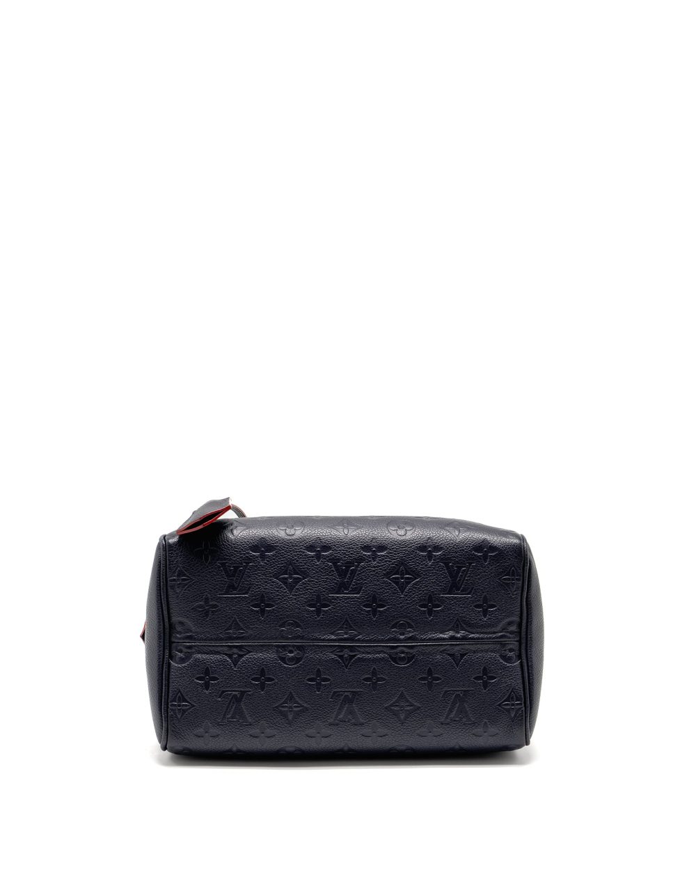 AAA Replica Louis Vuitton LV SPEEDY 25 BANDOULIERE MONOGRAM EMPREINTE NAVY/RED GHW