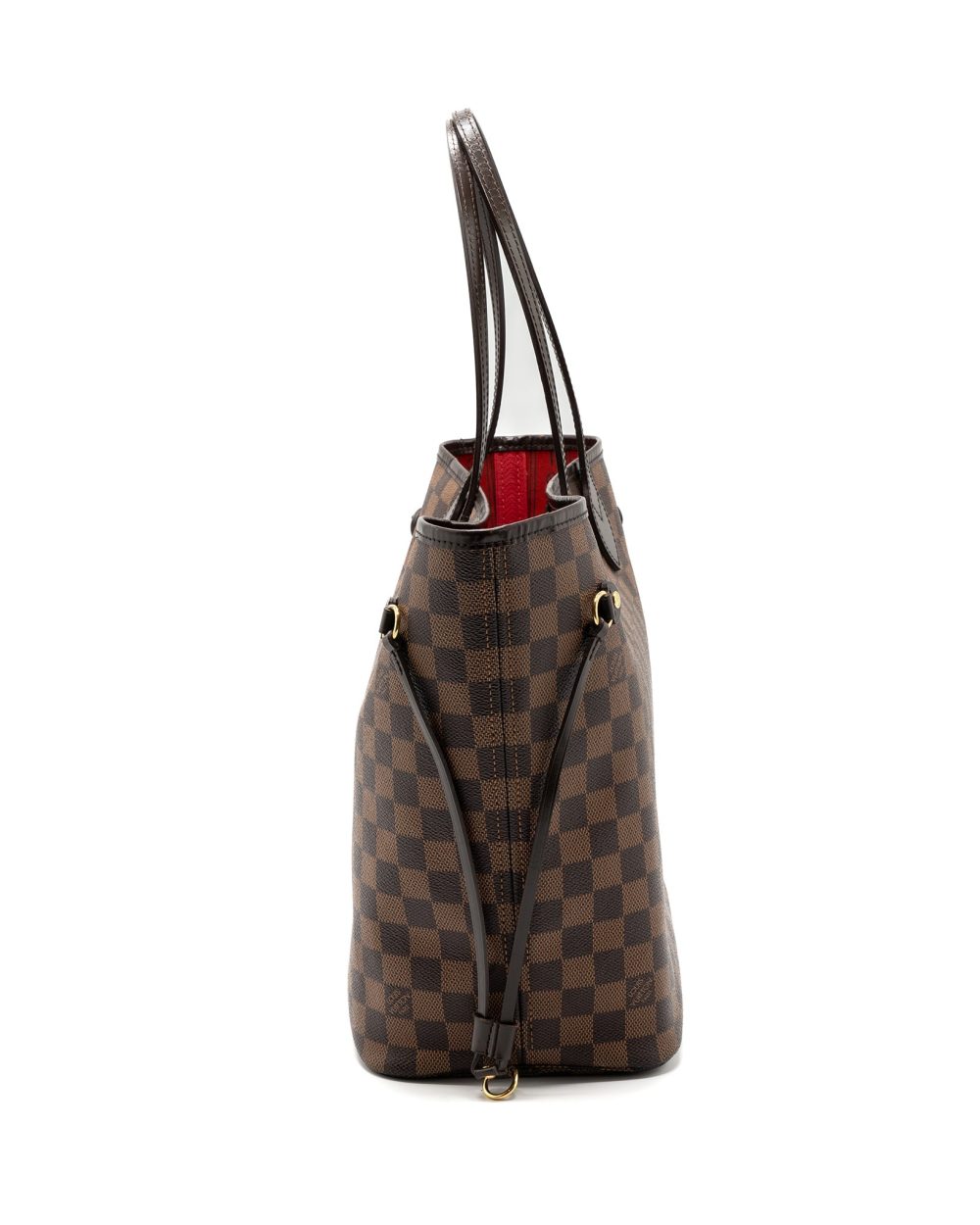 AAA Replica Louis Vuitton LV NEVERFULL MM DAMIER EBENE GHW
