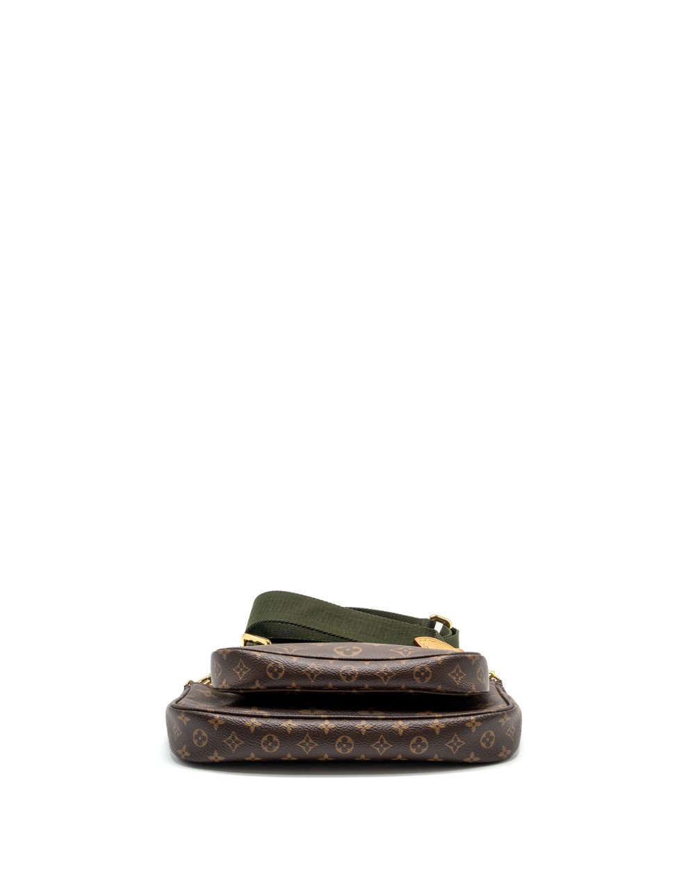 AAA Replica Louis Vuitton LV MULTI POCHETTE MONOGRAM CANVAS / KHAKI STRAP GHW