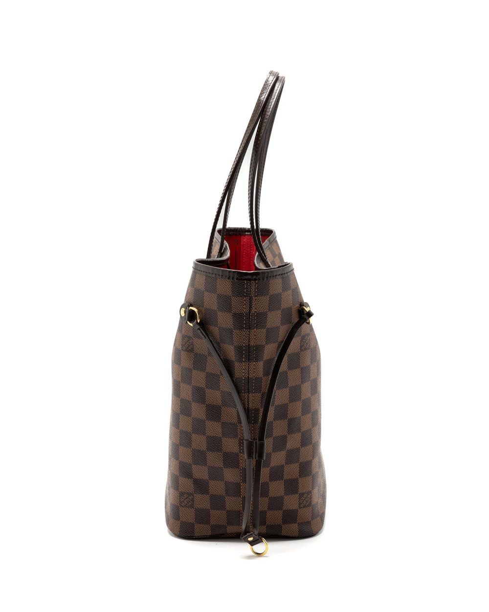 AAA Replica Louis Vuitton LV NEVERFULL MM DAMIER EBENE GHW