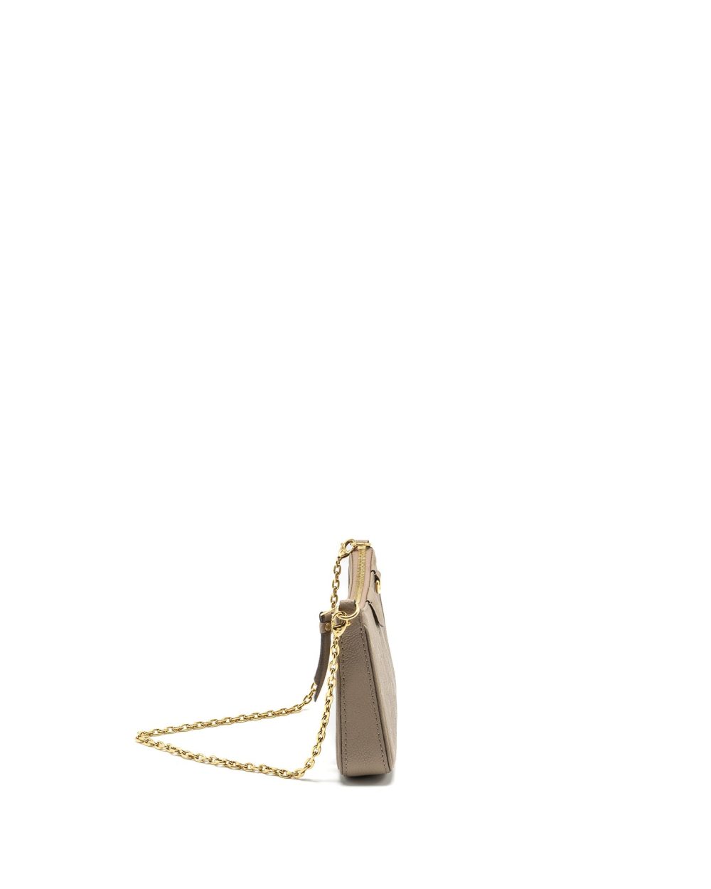 AAA Replica Louis Vuitton LV EASY POUCH ON STRAP MONOGRAM EMPREINETE GREY GHW