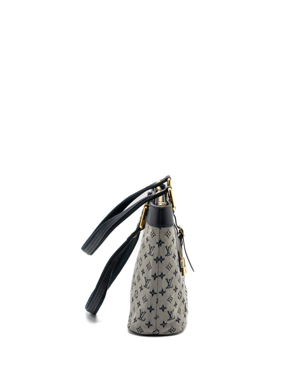 AAA Replica Louis Vuitton LV VINTAGE ZIP TOTE BAG FABRIC BLUE GHW