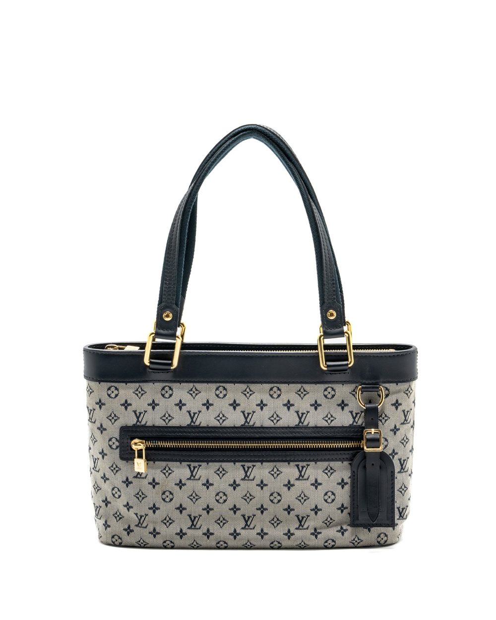 AAA Replica Louis Vuitton LV VINTAGE ZIP TOTE BAG FABRIC BLUE GHW