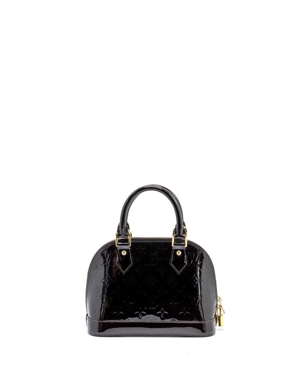 AAA Replica Louis Vuitton LV ALMA BB MONOGRAM PATENT AMARANTE PURPLE GHW