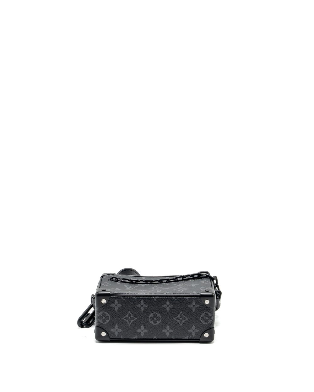AAA Replica Louis Vuitton LV MINI SOFT TRUNK MONOGRAM ECLIPSE CANVAS BLACK HARDWARE