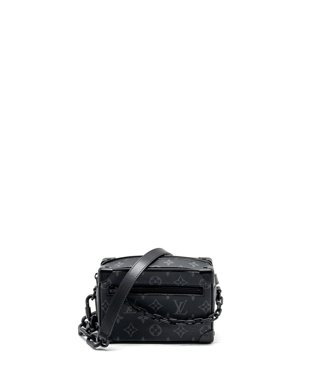AAA Replica Louis Vuitton LV MINI SOFT TRUNK MONOGRAM ECLIPSE CANVAS BLACK HARDWARE
