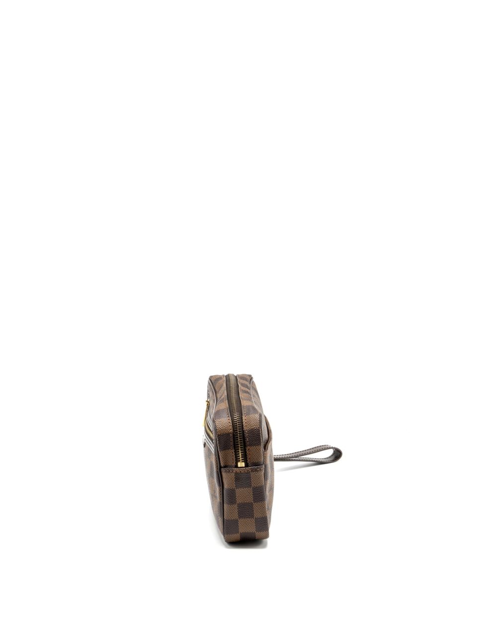 AAA Replica Louis Vuitton LV POUCH DAMIER EBENE GHW