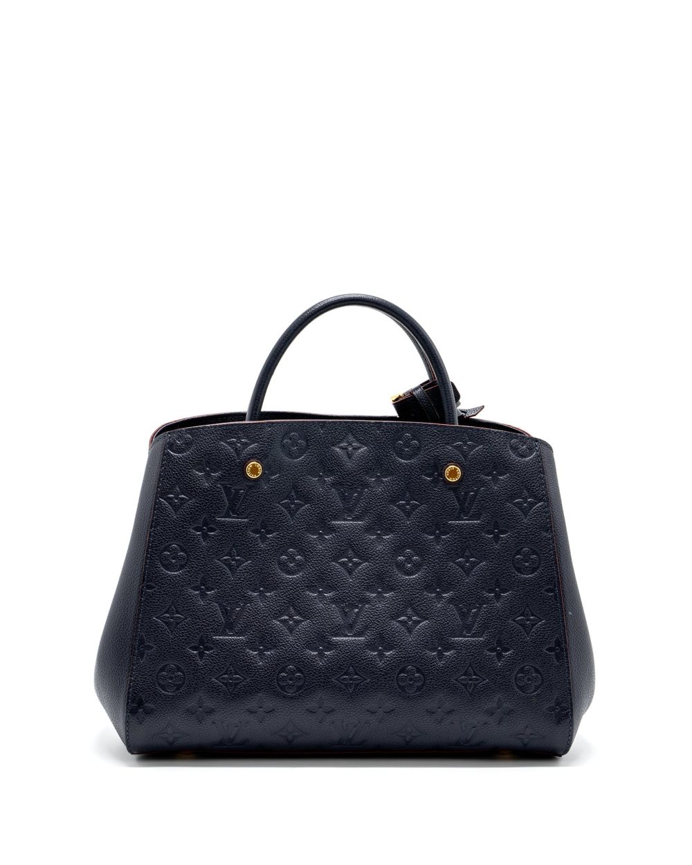 AAA Replica Louis Vuitton LV MONTAIGNE MM MONOGRAM EMPREINTE NAVY GHW