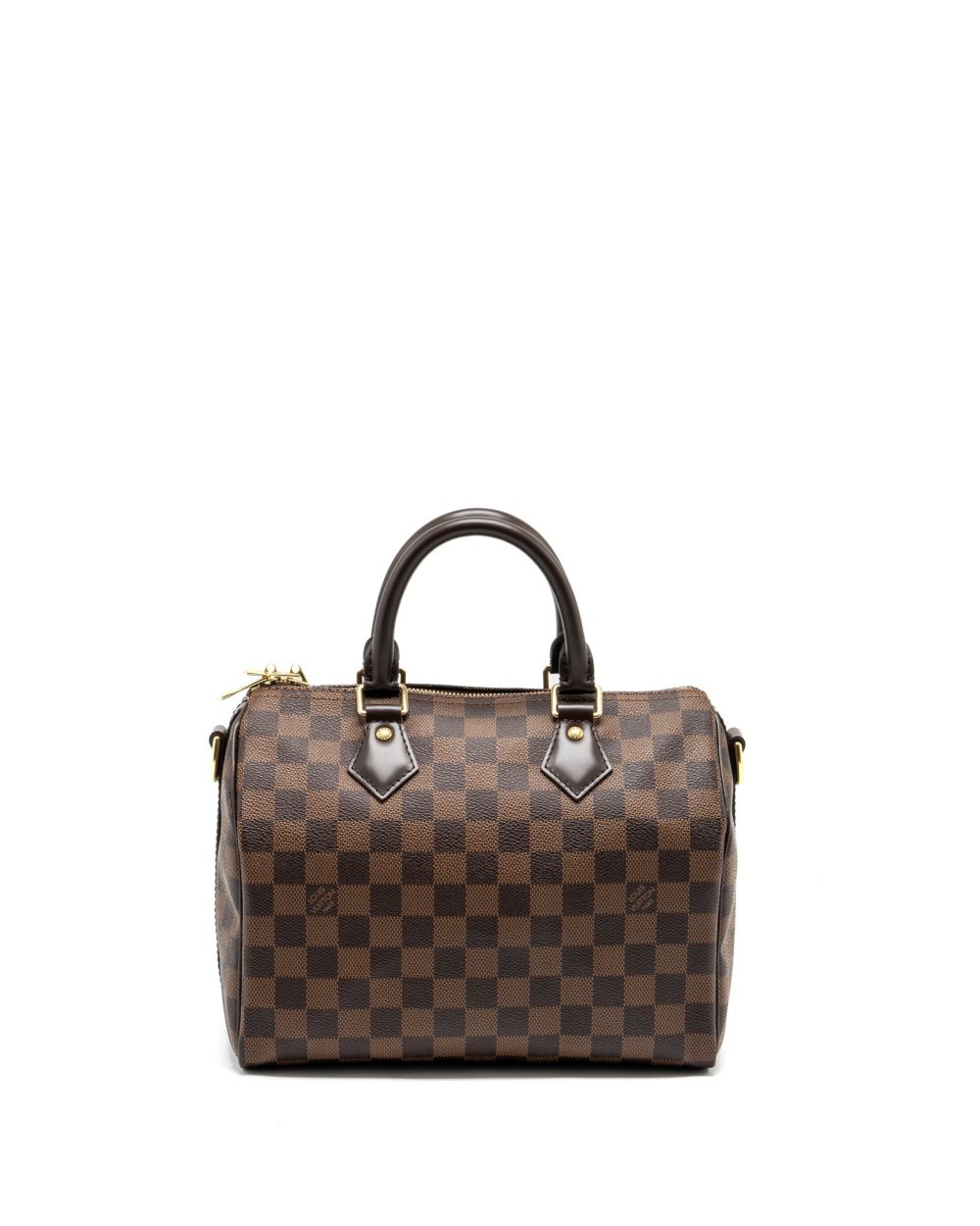 AAA Replica Louis Vuitton LV SPEEDY BANDOULIERE 25 DAMIER EBENE GHW