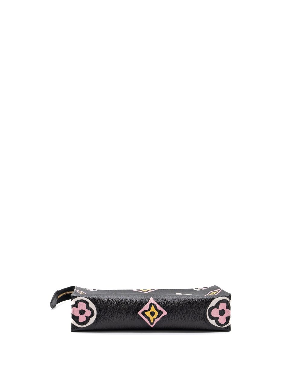 AAA Replica Louis Vuitton LV WILD AT HEART TOILETRY POCHETTE CANVAS BLACK / WHITE/ PINK GHW