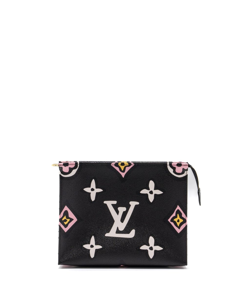AAA Replica Louis Vuitton LV WILD AT HEART TOILETRY POCHETTE CANVAS BLACK / WHITE/ PINK GHW
