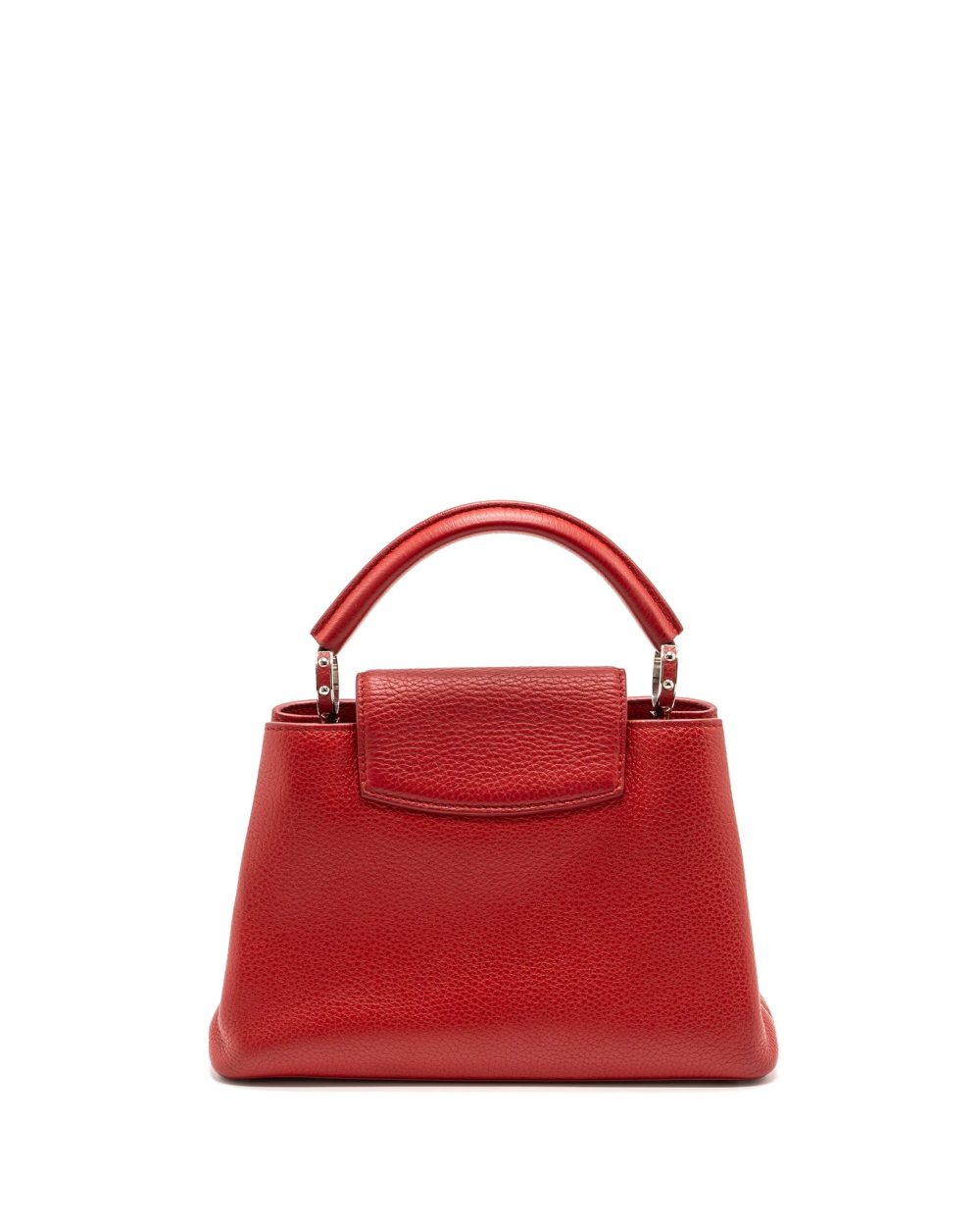 AAA Replica Louis Vuitton LV CAPUCINES BB TAURILLON RED GHW