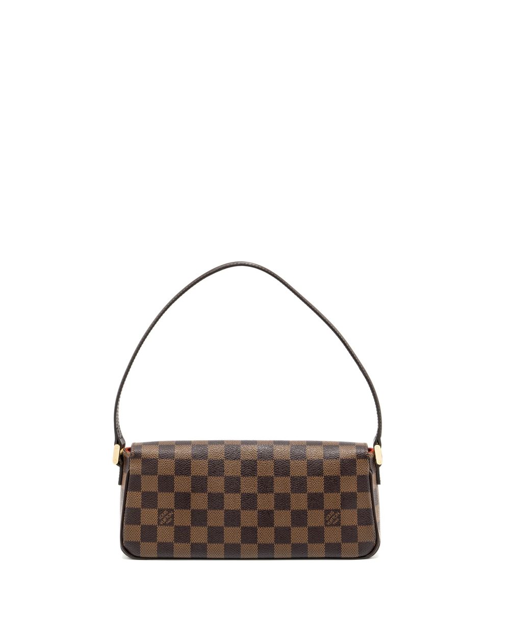 AAA Replica Louis Vuitton LV VINTAGE FLAP SHOULDER BAG DAMIER EBENE GHW