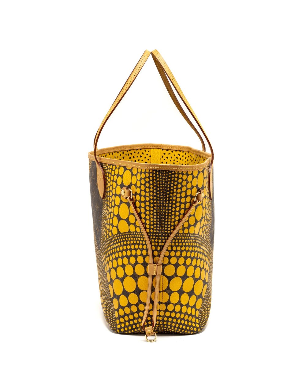 AAA Replica Louis Vuitton LV X YAYOI KUSAM NEVERFULL MM MONOGRAM CANVAS / YELLOW GHW