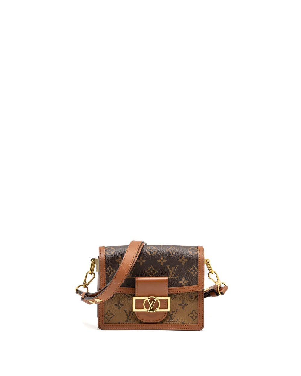 AAA Replica Louis Vuitton LV MINI DAUPHINE MONOGRAM CANVAS GHW