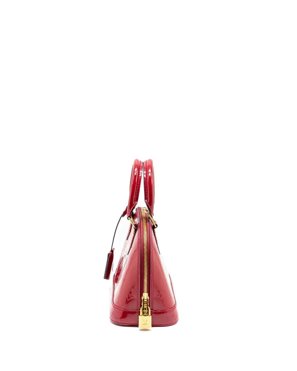 AAA Replica Louis Vuitton LV ALMA BB PATENT RED GHW