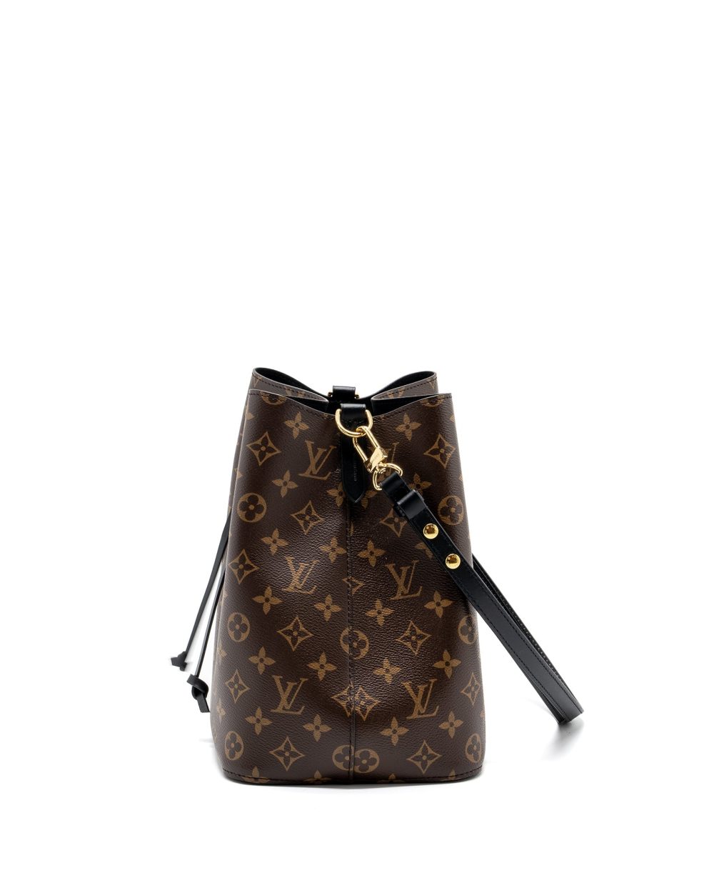 AAA Replica Louis Vuitton LV NEONOE MONOGRAM CANVAS BLACK GHW (NEW VERSION)