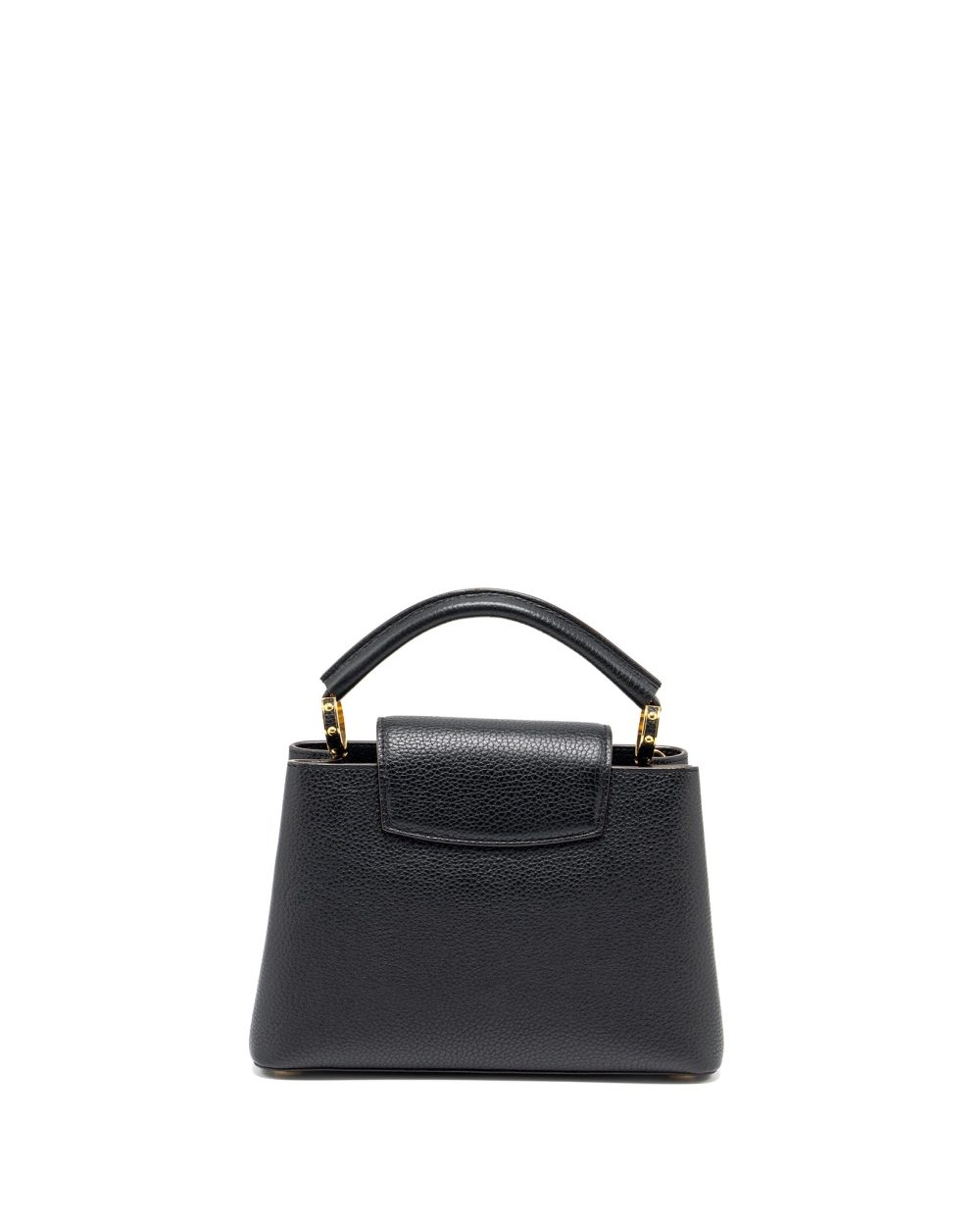 AAA Replica Louis Vuitton LV CAPUCINES BB TAURILLON CALFSKIN BLACK GHW