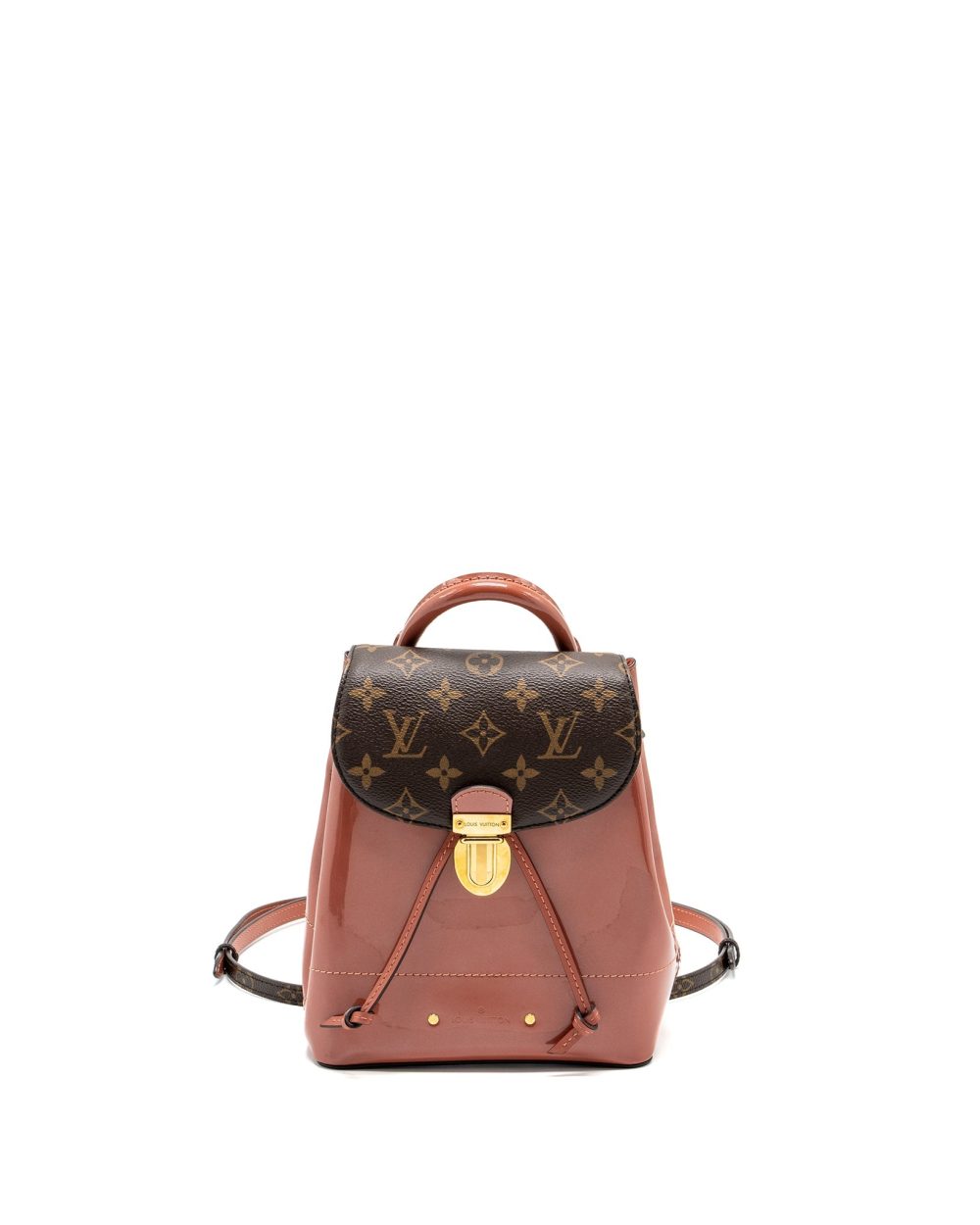 AAA Replica Louis Vuitton LV HOT SPRINGS BACKPACK PATENT / MONOGRAM CANVAS PINK GHW