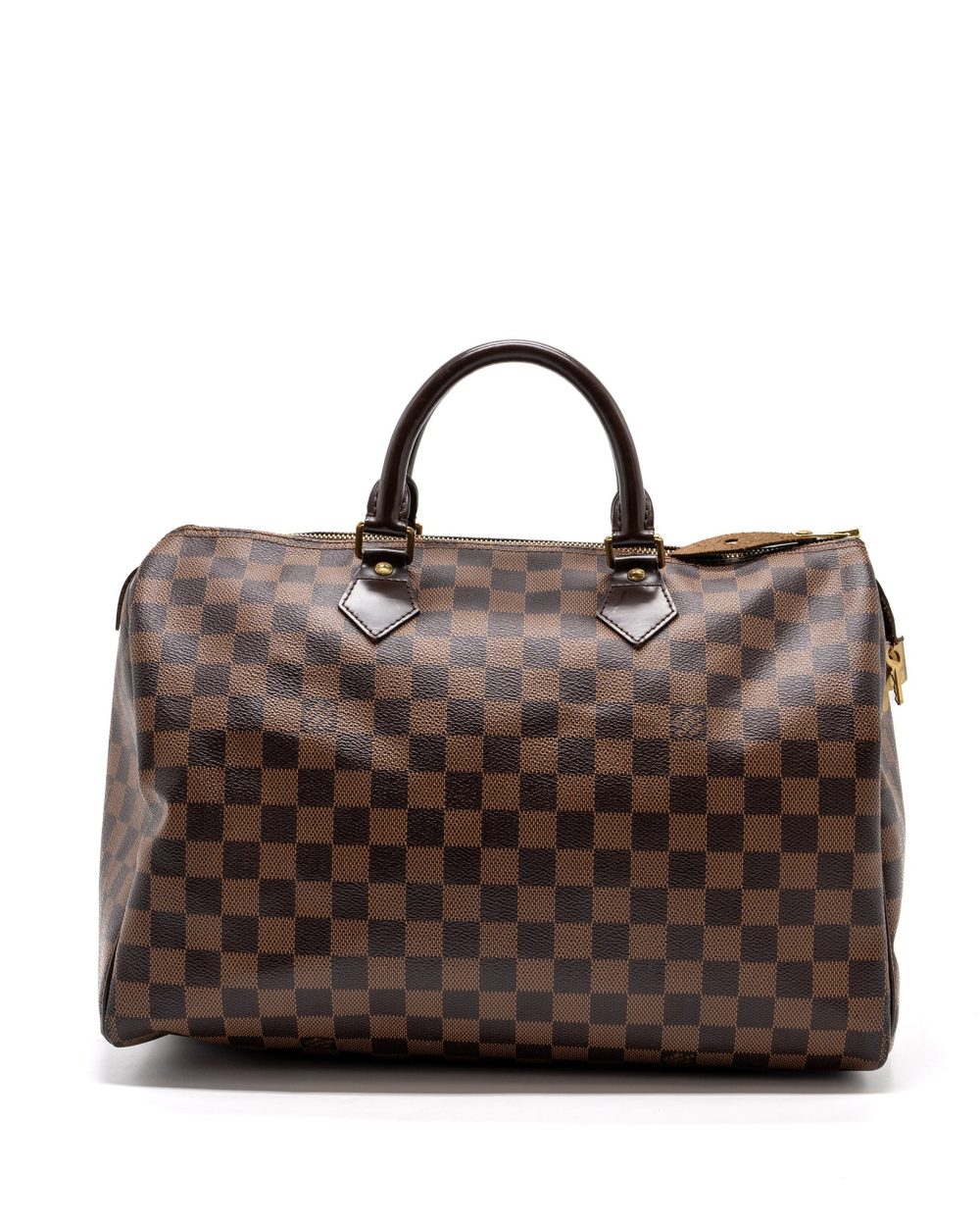 AAA Replica Louis Vuitton LV SPEEDY 35 DAMIER EBENE GHW