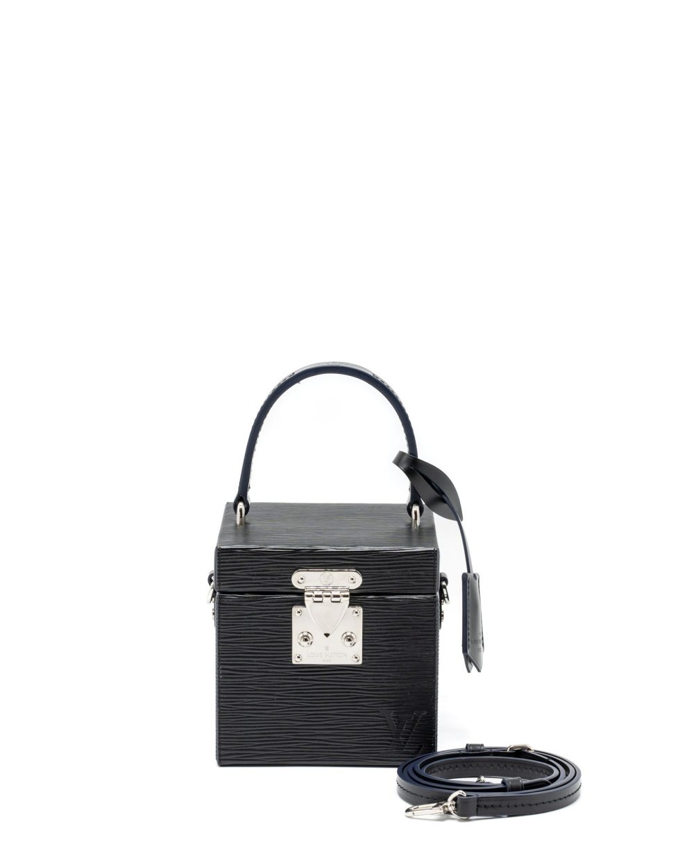 AAA Replica Louis Vuitton LV BLEECKER BOX BAG EPI BLACK SHW