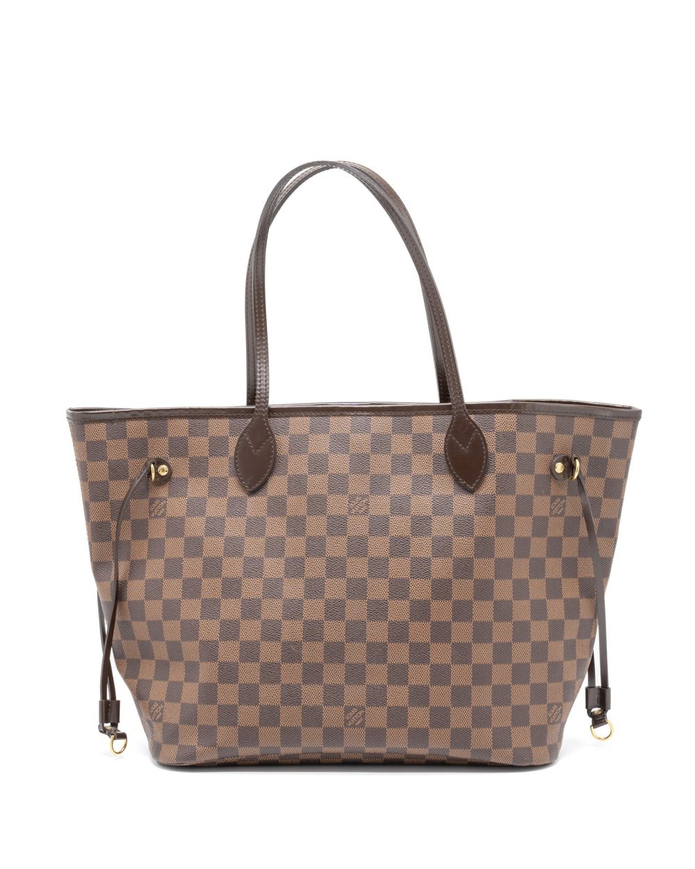AAA Replica Louis Vuitton LV NEVERFULL MM DAMIER EBENE CANVAS GHW